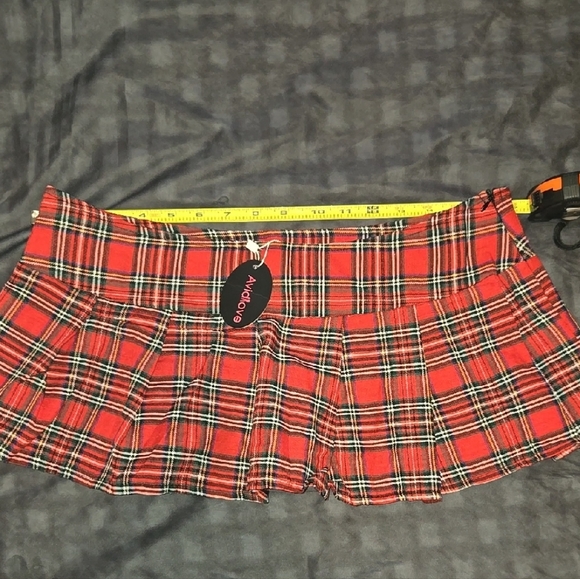 avidlove Dresses & Skirts - Red Plaid Mini Skirt- Size: Large (jr's)